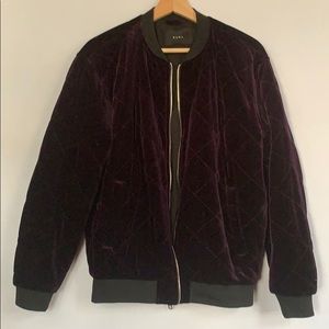 Plush velvet smoking jacket